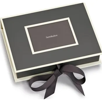 Fotoalbum Semikolon, Box na fotografie Die Kante, tmavě šedý - Formadore