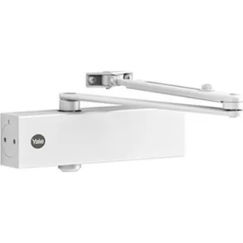 Zavírač dveří Yale DC5500 s lomeným ramínkem Barva: Bílý