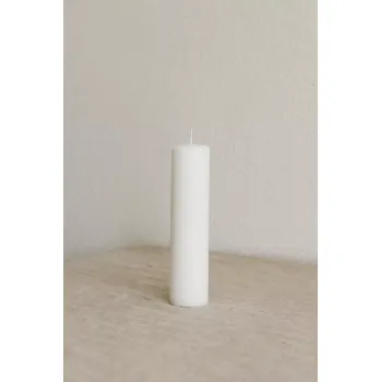 Svíčka Bílá svíčka, 20 x 4 cm