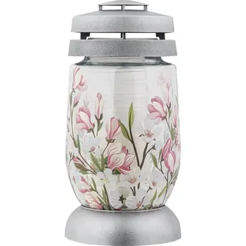 Smuteční dekorace Lampa hřbitovní MAGNOLIA skleněná 110g d11x22cm