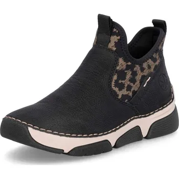 Dámské kozačky Dámská kotníková obuv RIEKER 45957-01 černá W5 38