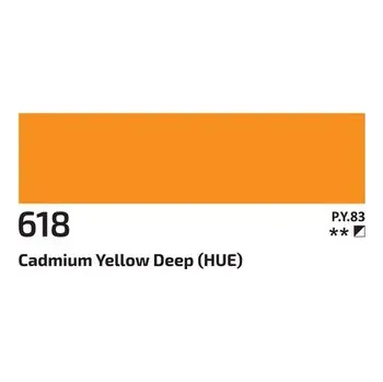 Vodová barva Akrylová barva Rosa 60ml – 618 cadmium yellow deep (Akrylová barva Rosa 60ml – 618 cadmium yellow deep)