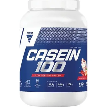 Protein Trec Casein 100 600g s příchutí smetana-vanilka