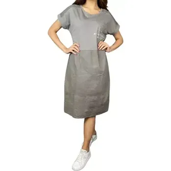 Dámské šaty Dámské košilové šaty itaslá móda hnědé vel.UNI