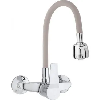 Vodovodní baterie Baterie umyvadlová, dřezová, EMAS 50479, nástěnná, béžová