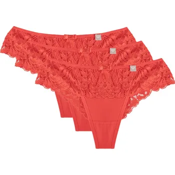 Kalhotky Tanga Wol-Bar Diamond 3503 3 pcs Barva: Červená, Velikost: S