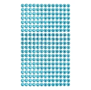 Nalepovací kamínky dpCraft 6 mm 260 ks - modrá světle