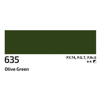 Vodová barva Akrylová barva Rosa 60ml – 635 olive green (Akrylová barva Rosa 60ml – 635 olive green)