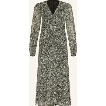 Dámské šaty Boss Dámské Šaty Derodeo, černá / tmavě žlutá, 34