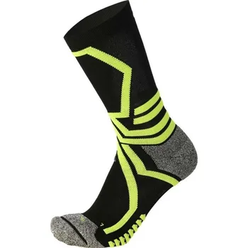 Pánské termo ponožky Mico Medium Weight X-Performance X-Country Ski Crew Socks - nero/giallo fluo