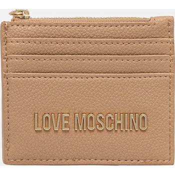 Peněženka Peněženka Love Moschino dámská, béžová barva, JC5704PP1NLD0104 80X, vel. ONE SIZE