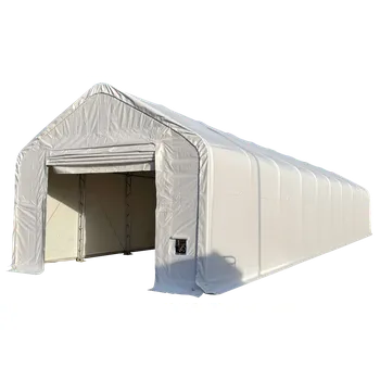 Zahradní stavba Najhaly.cz Plachtová hala hranatá HeavyDuty 6,1 x 21,96 x 3,05 m/4,88 m