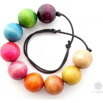 Náhrdelník Kouzlo bižuterie Dřevěné korále Sabina barevné S5340