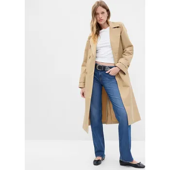 Dámský kabát Kabát GAP Icon Trench Coat Khaki M