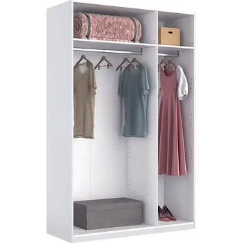 Šatní skříň Korpus skříně 3dv Bílý lesk Idea