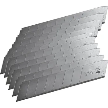 Pracovní nůž KesTek Odlamovací čepele SK5 18 mm stříbrné, 10 ks