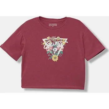 Chlapecké tričko Dětské tričko Guess růžová barva, J5YI45 K6YW4 J5YI45.K6YW4.9BYA 38X, vel. 158-166