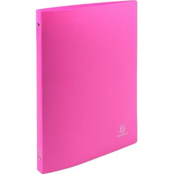EXACOMPTA Kroužkový pořadač PP 4 kroužky 15 mm DIN A4 růžový