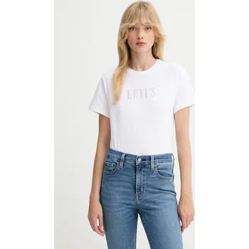 Pánská móda Bavlněné tričko Levi's A2226.0140 bílá 00X, vel. XS