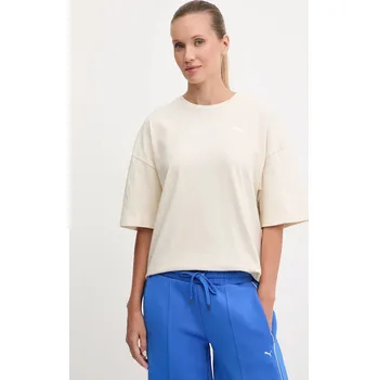 Pánské oblečení Bavlněné tričko Puma 688148.D béžová 01X, vel. XS