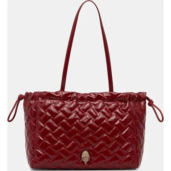 Kabelka Kožená kabelka Kurt Geiger London KENSINGTON 4370850319 burgundské 83X, vel. ONE SIZE