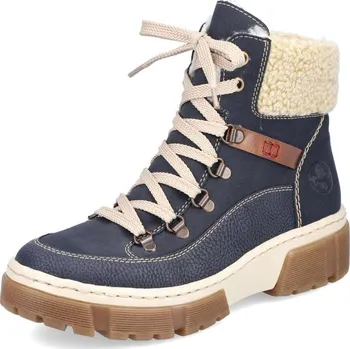 Dámská obuv Dámská kotníková obuv RIEKER X8638-14 modrá W5 39