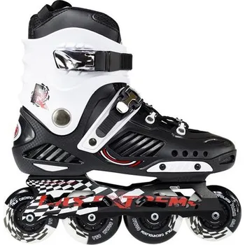 Kolečkové brusle NA12333 ČERNÉ SLALOMOVÉ KOLEČKOVÉ BRUSLE NILS EXTREME 39