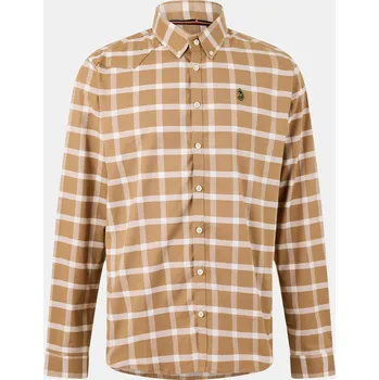 Pánská košile Košile Luke Ecru Caramel 1157429 Medium