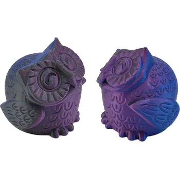 Filament FIBER3D Filamenty PLA SILK Tri color 1 kg - tří barevný filament, Barva Black-Blue-Purple