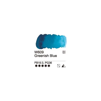 Speciální výtvarná barva Akvarelová barva Mijello 15ml – 609 Greenish Blue (Akvarelová barva Mijello 15ml – 609 Greenish Blue)