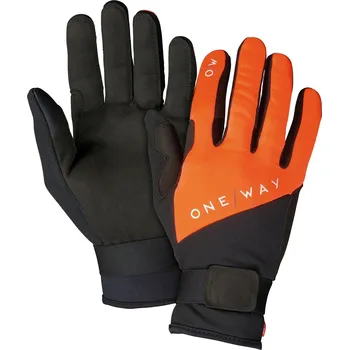 One Way XC Glove World Cup - asphalt grey/neon flame 11