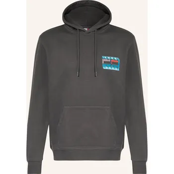 Pánská mikina Tommy Jeans Pánská Mikina S Kapucí, tmavě šedá, XXL