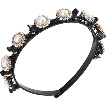 LATRAT Čelenka s Klipy – S Kamínky a Perličkami