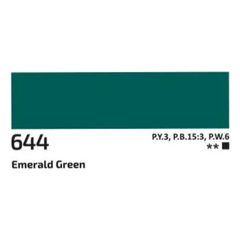 Vodová barva Akrylová barva Rosa 60ml – 644 emerald green (Akrylová barva Rosa 60ml – 644 emerald green)