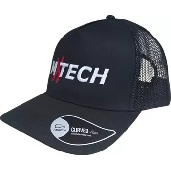 Kšiltovka Bavlněná kšiltovka s prohnutým kšiltem MXTECH, barva černá, jednotná velikost pro dospělé