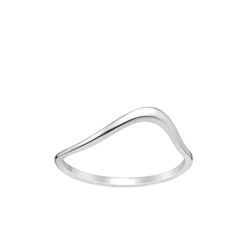 Prsten VLNĚNÍ minimalistický stříbrný prsten s vlnkou Velikost prstenu: 6 (51/52)