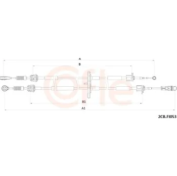 Auto-moto Tažné lanko, ruční převodovka COFLE 92.2CB.FI053