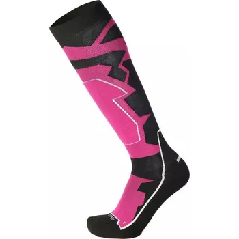 Pánské termo ponožky Mico Medium Weight Warm Control Primaloft Natural Merino Ski Touring Socks - nero/fucsia 38-40