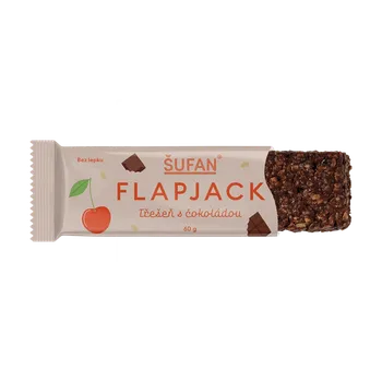 Vyrobeno pro ŠUFAN Bezlepkový FLAPJACK Třešeň s čokoládou - 60 g