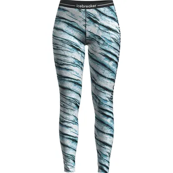 Pánské termo spodky Icebreaker Women's 200 Oasis Leggings POW AOP - snow