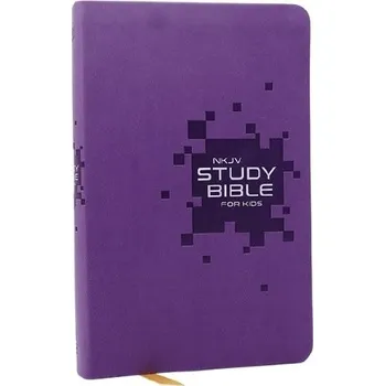 Cizojazyčná kniha NKJV Study Bible for Kids, Purple Leathersoft: The Premier Study Bible for Kids - Nelson, Thomas