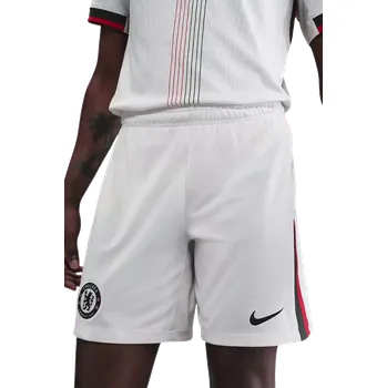 Pánské kraťasy Pánské venkovní fotbalové šortky Nike Chelsea FC 25/26 bílé