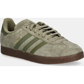 Pánská obuv Semišové tenisky adidas Originals Gazelle pánské, zelená barva, JR6288 87X, EUR 41 1/3