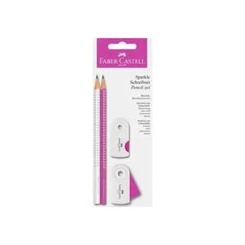 Grafitová tužka Grafitová tužka Sparkle BL 2ks+ příslušenství, pink/bílá Faber Castell 218487,rychlé dodání
