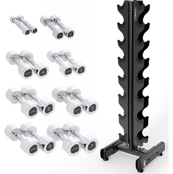 Sada činek HMS CHD 2 x 1-8 kg a stojanu STR36