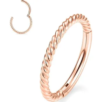 Piercing AROWRO piercing, 316L ocel, klikač, růžové zlato, septum, nos, ucho, rty