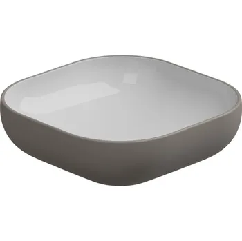 Umyvadlo na desku Easy 45 keramické, dvoubarevné, EALAVQU45BI000030