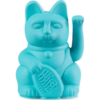 Donkey Maneki Neko Lucky Cat Mini - tyrkysová