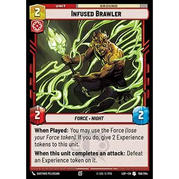 Karetní hra Infused Brawle 156/264 - Legends of the Force Typ karty: Foil