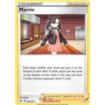 Karetní hra Marnie 169/202 - Sword & Shield Typ karty: Non-Holo